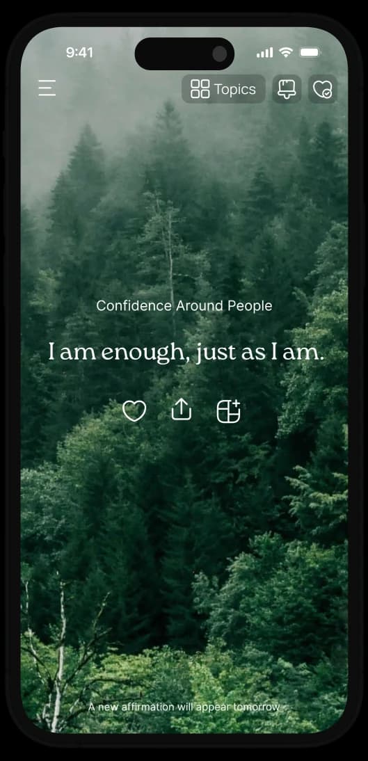 Motivational affirmation for a fresh start