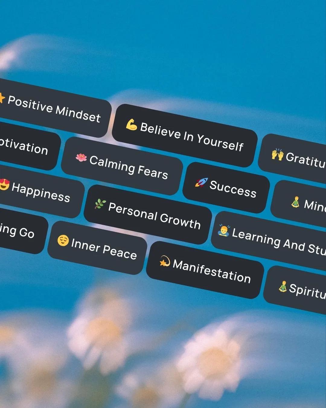 40 life-changing affirmation topics — VISIYA affirmations app