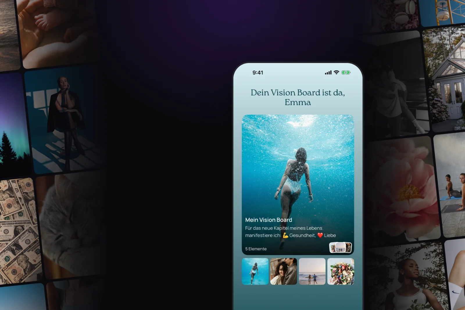 VISIYA im App Store: Vision Boards, Affirmationen und Dankbarkeitstagebuch auf dem iPhone