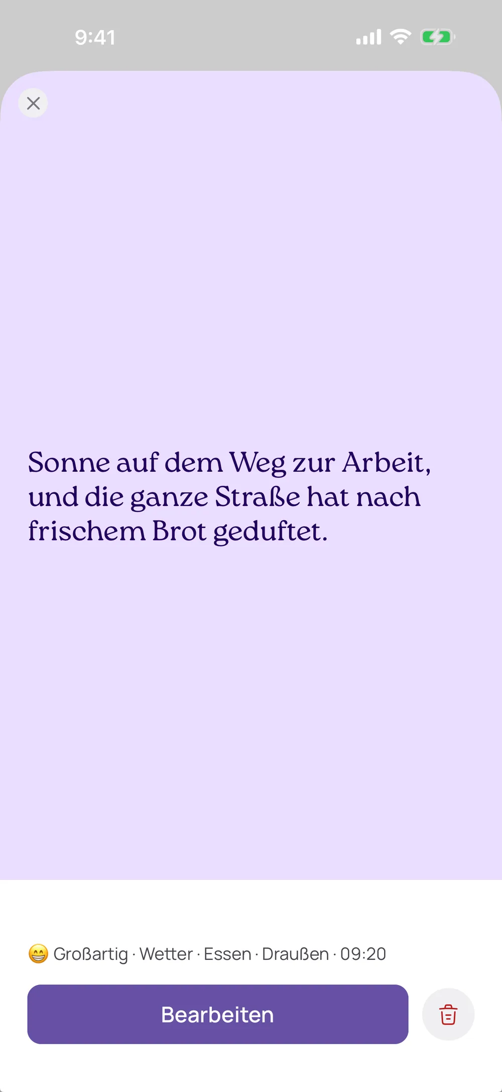 Tags und Stimmung — VISIYA Dankbarkeitstagebuch-App